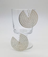 シルバープレートデザインピアス