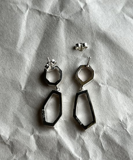 シルバーデザインピアス