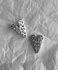 シルバーデザインピアス
