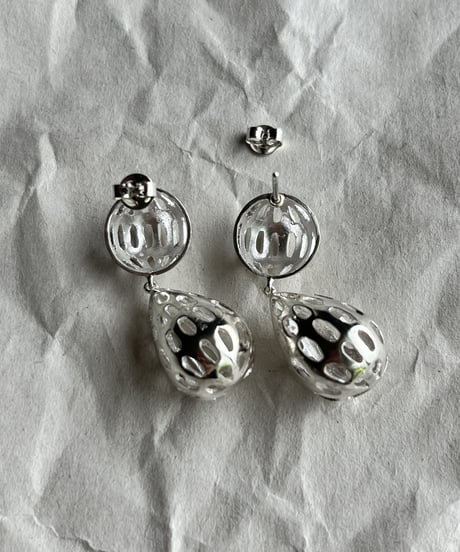 シルバーデザインピアス