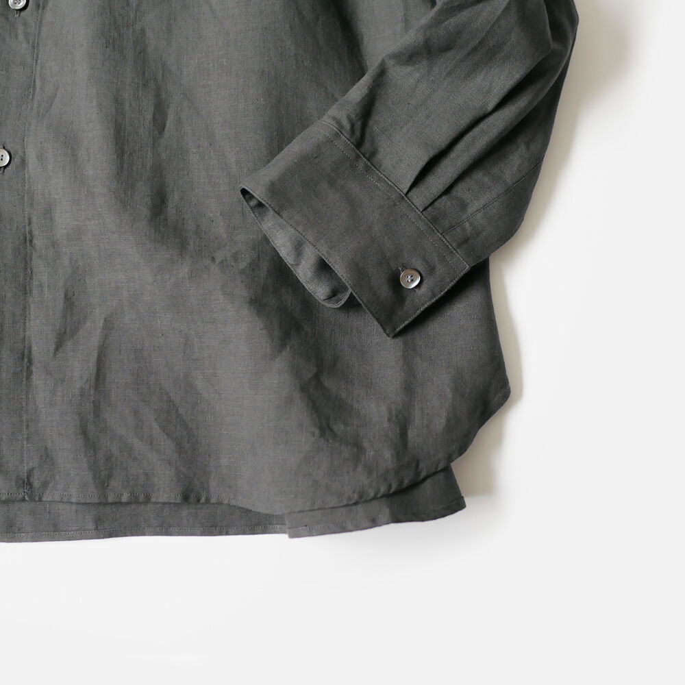 WIRROW｜ウィロウ｜リネンレギュラーカラーシャツ｜571162-121