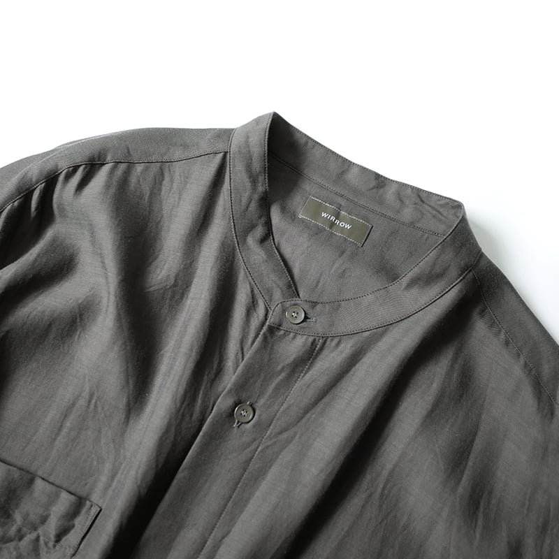 WIRROW スタンドカラーシャツ ウィロウ WIRROW｜ウィロウ｜ stand collar shirt｜size2/size3｜521