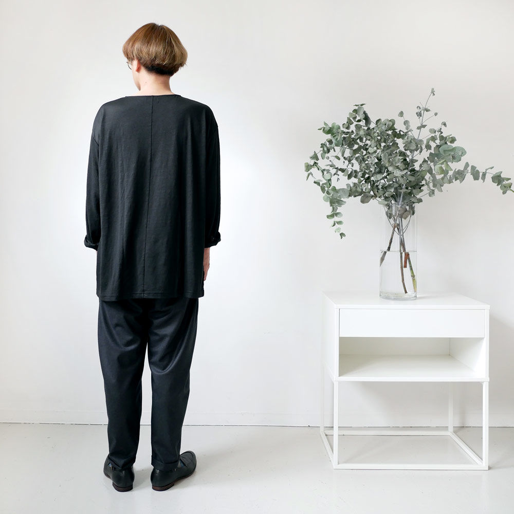 WIRROW｜ウィロウ｜Linen long sleeve cut&sewn｜size2/si