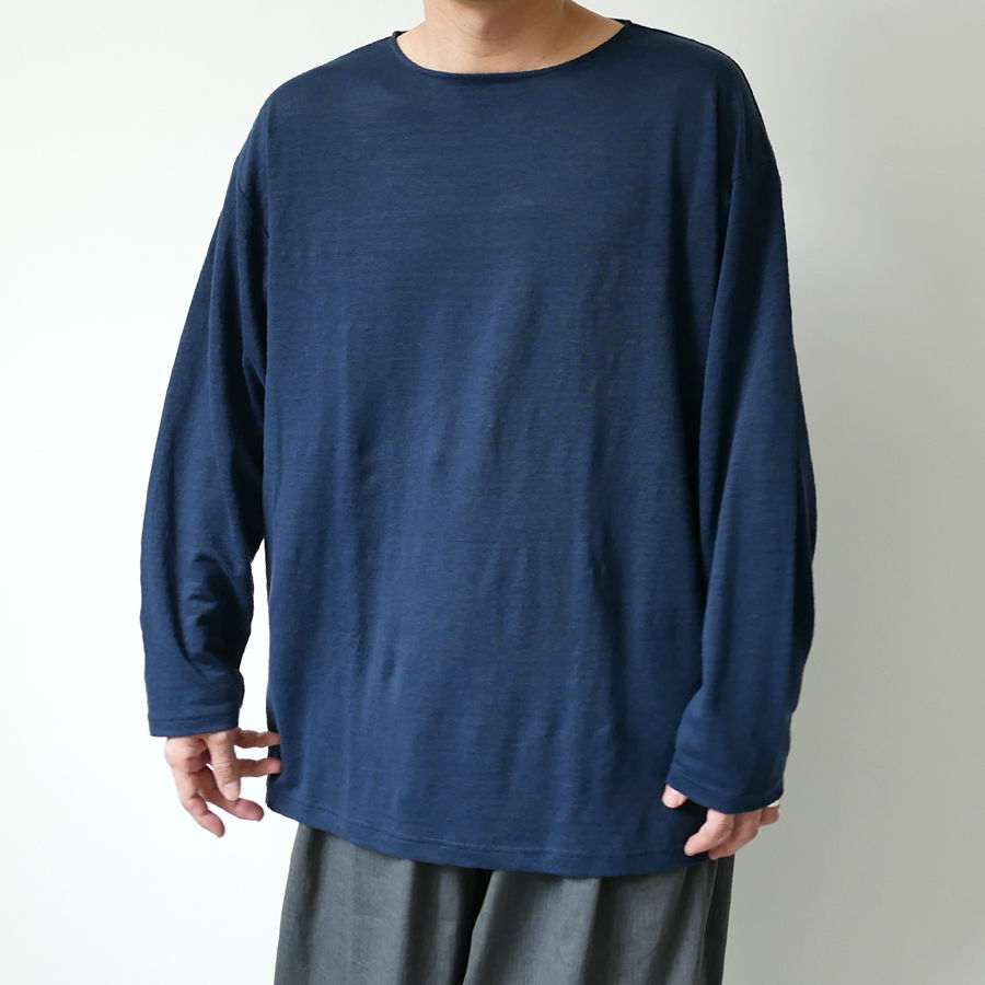 WIRROW｜ウィロウ｜Linen long sleeve cut&sewn｜size2/si