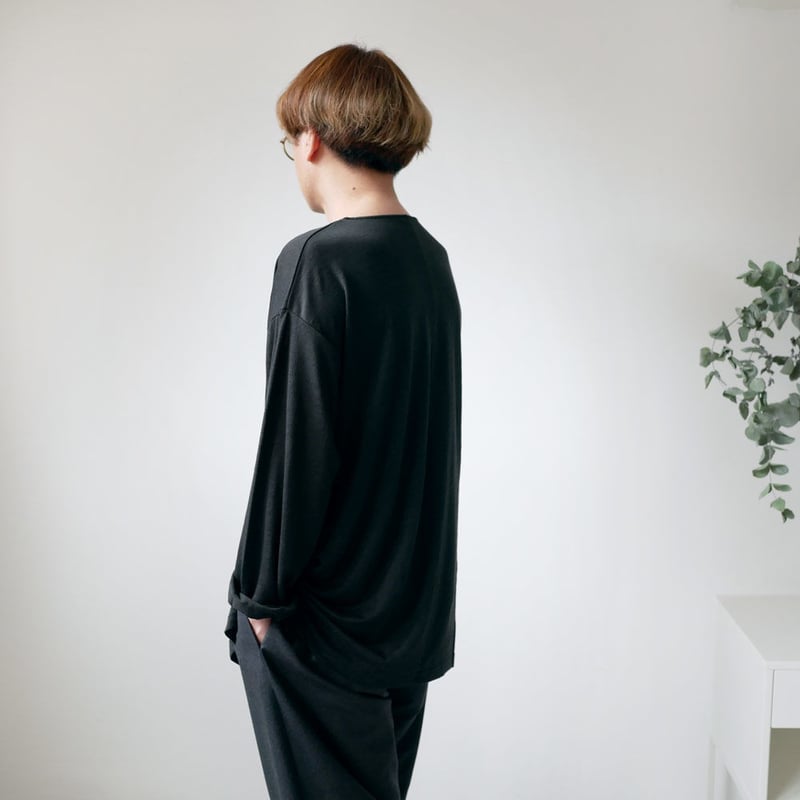 WIRROW ウィロウ Linen silk knit pullover WIRROW / Linen Silk Knit Pullover (Dark Brown) | twelve