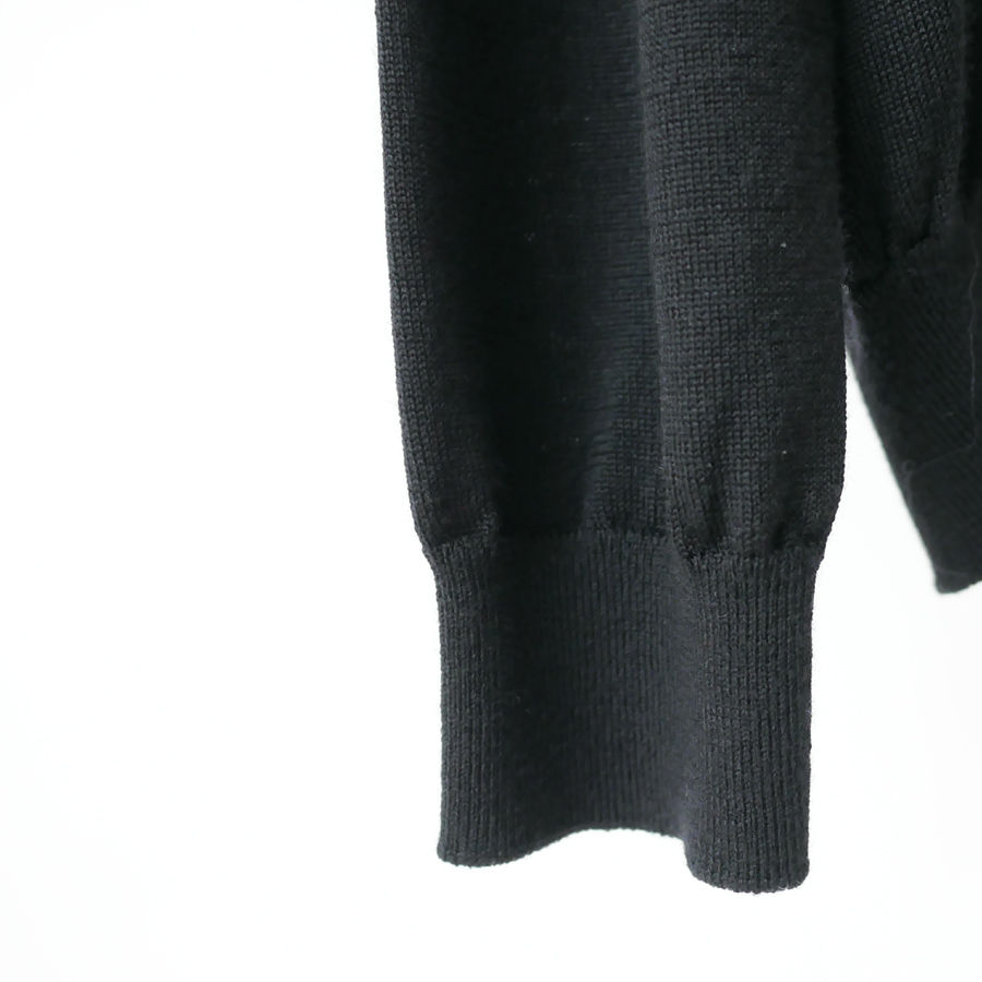 WIRROW｜ウィロウ｜Crewneck knit pullover｜size2｜BLACK