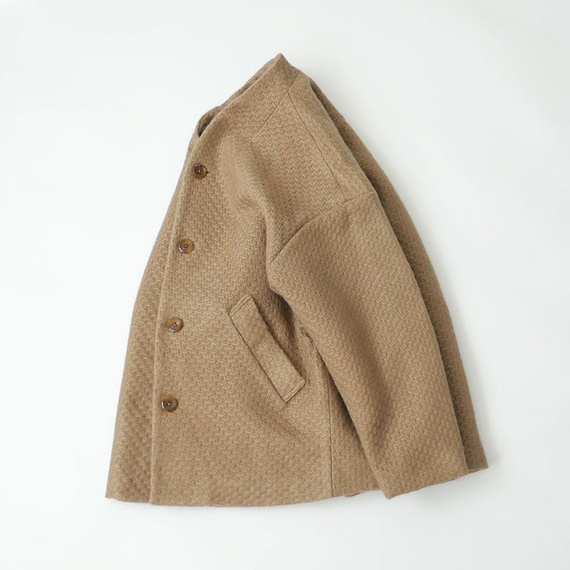 ジャケット・アウター A&S / Bulky sleeve no collar jacket KELEN｜ケレン｜ NO COLLAR JQ EGG JACKET エッグジャケット｜siz