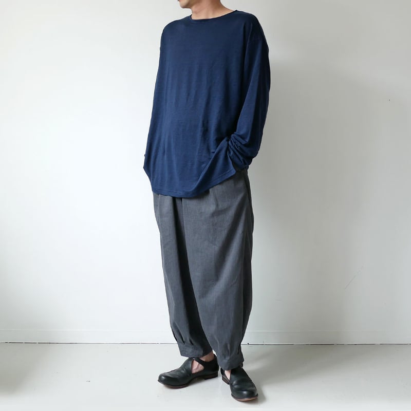 WIRROW｜ウィロウ｜Linen long sleeve cut&sewn｜size2/si