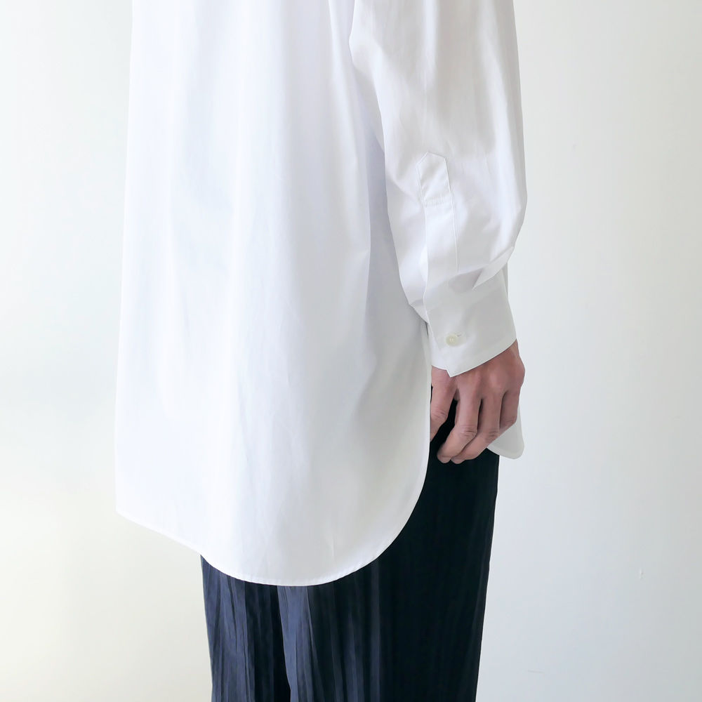 WIRROW｜ウィロウ｜long stand collar shirt｜スタンドカラーシャツ|...