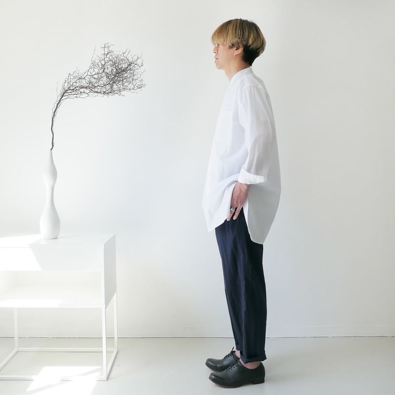 WIRROW｜ウィロウ｜long stand collar shirt｜スタンドカラーシャツ|