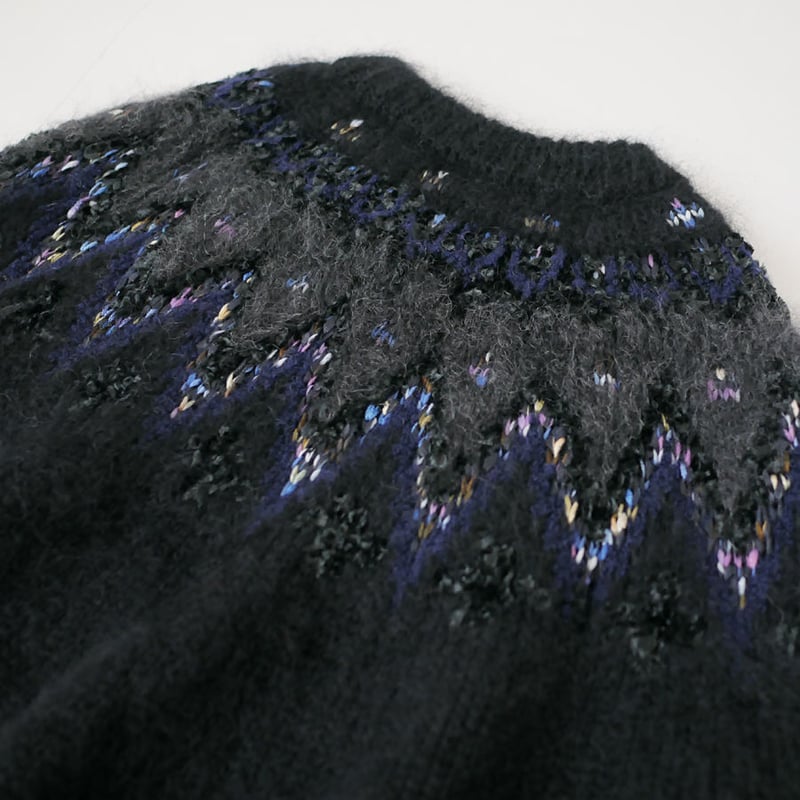 トップス 19AW COOHEM MOHAIR NORDIC SWEATER BLACK トップス 19AW COOHEM MOHAIR NORDIC SWEATER BLACK 19AW COOHEM