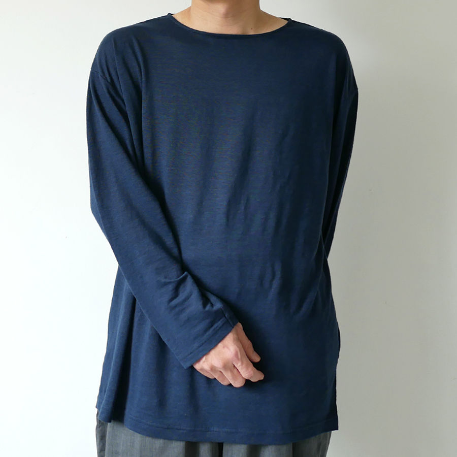 WIRROW｜ウィロウ｜Linen long sleeve cut&sewn｜size2/si