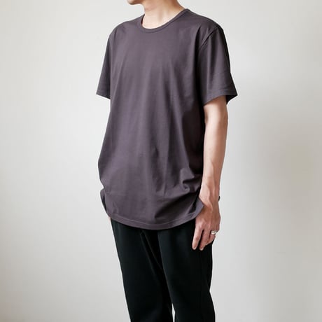 CURLY | カーリー | ELS SS CN TEE ｜クルーネックTシャツ |CHARCOAL｜203-04071｜SIZE2　SIZE3