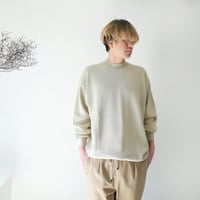 bunt | バント |FINE COTTON CREW NECK SWEATER ｜クルーネックセーター| 20SS-KN01｜SIZE2｜BEIGE