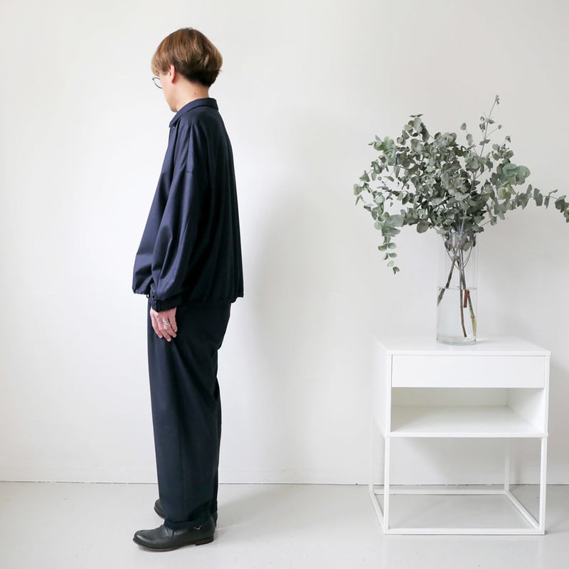 NO CONTROL AIR ノーカラージャケット　ウール　黒 Sサイズ NO CONTROL AIR (ノーコントロールエアー) トリアセテート