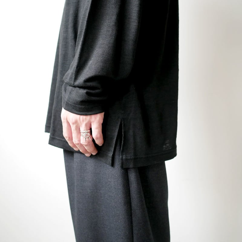 WIRROW｜ウィロウ｜Linen long sleeve cut&sewn｜size2/si