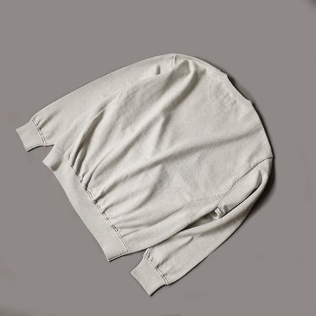 COOHEM| コーヘン | UNISEX_COLOR MIX COTTON SILK PULLOVER｜コットンシルクプルオーバー|GREY｜ 15-212-001｜SIZEL
