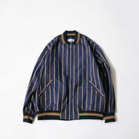 COOHEM| コーヘン | MEN_RIB KNIT COMBI BLOUSON｜NAVY｜ 13-212-018｜SIZEL