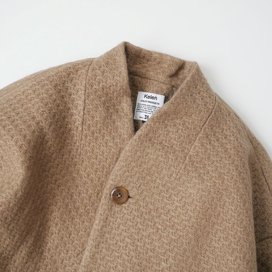 KELEN|ケレン| NO COLLAR JQ EGG JACKET エッグジャケット|siz KELEN|ケレン| NO COLLAR JQ EGG JACKET エッグジャケット|siz