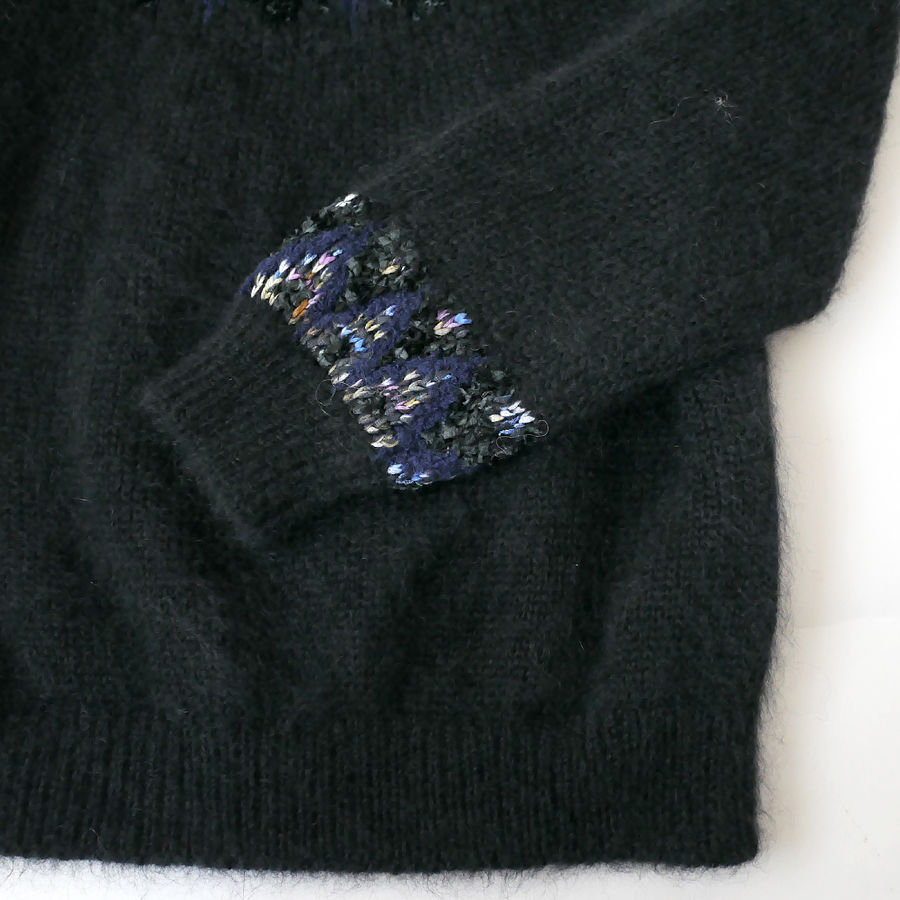COOHEM コーヘン | MOHAIR NORDIC KNIT P/O｜BLACK｜20-2
