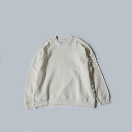 CURLY カーリー |FROSTED CREW SWEAT　クルーネックスウェット｜211-33021｜OFF WHITE｜SIZE2