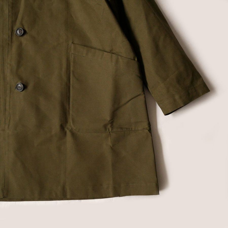 nisica ニシカ |ダブルボタンパラフィンコート｜KHAKI｜SIZE3