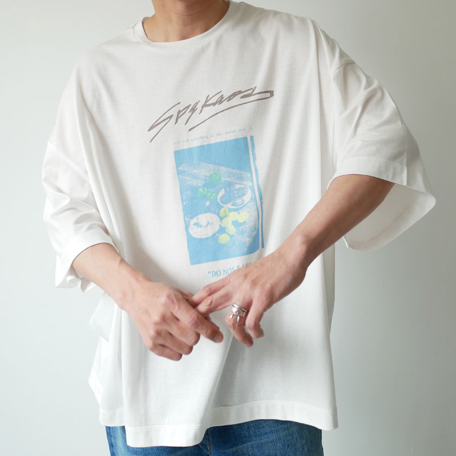 SPOLOGUM スポロガム　　BIG TEE SPOLOGUM｜スポロガム｜ Tシャツ cut&sewn｜sizeFREE｜WHITE |