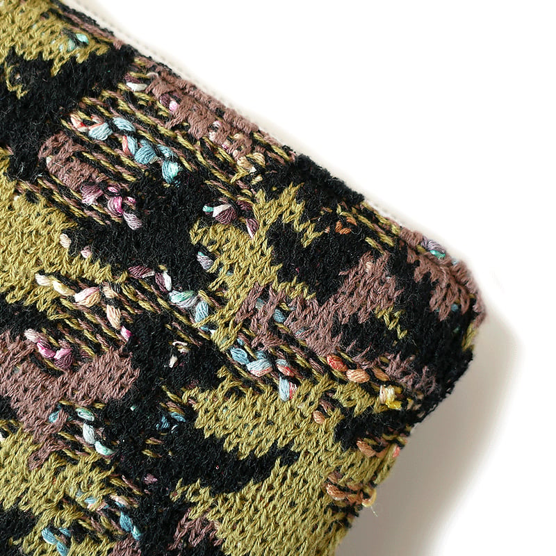COOHEM｜コーヘン｜KNIT TWEED WALLET LARGE - CAMOUFLAG
