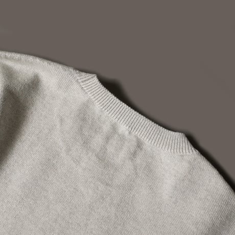 COOHEM| コーヘン | UNISEX_COLOR MIX COTTON SILK PULLOVER｜コットンシルクプルオーバー|GREY｜ 15-212-001｜SIZEL