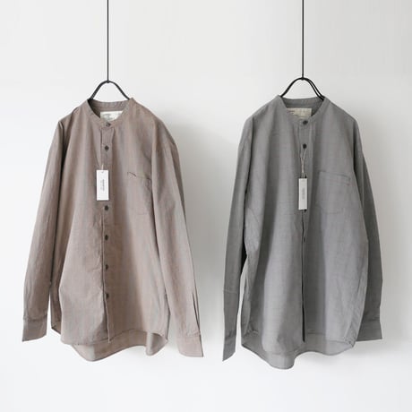 HARVESTY｜ハーベスティ｜band collar shirts ｜SIZE2｜A31907