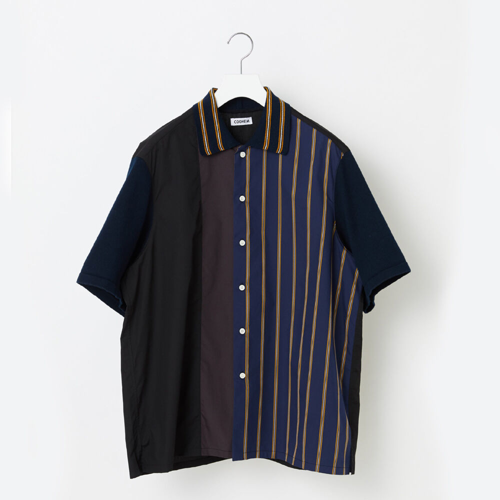 COOHEM| コーヘン | KNIT PATCHWORK S/T｜NAVY｜ 13-212-...