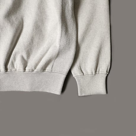 COOHEM| コーヘン | UNISEX_COLOR MIX COTTON SILK PULLOVER｜コットンシルクプルオーバー|GREY｜ 15-212-001｜SIZEL