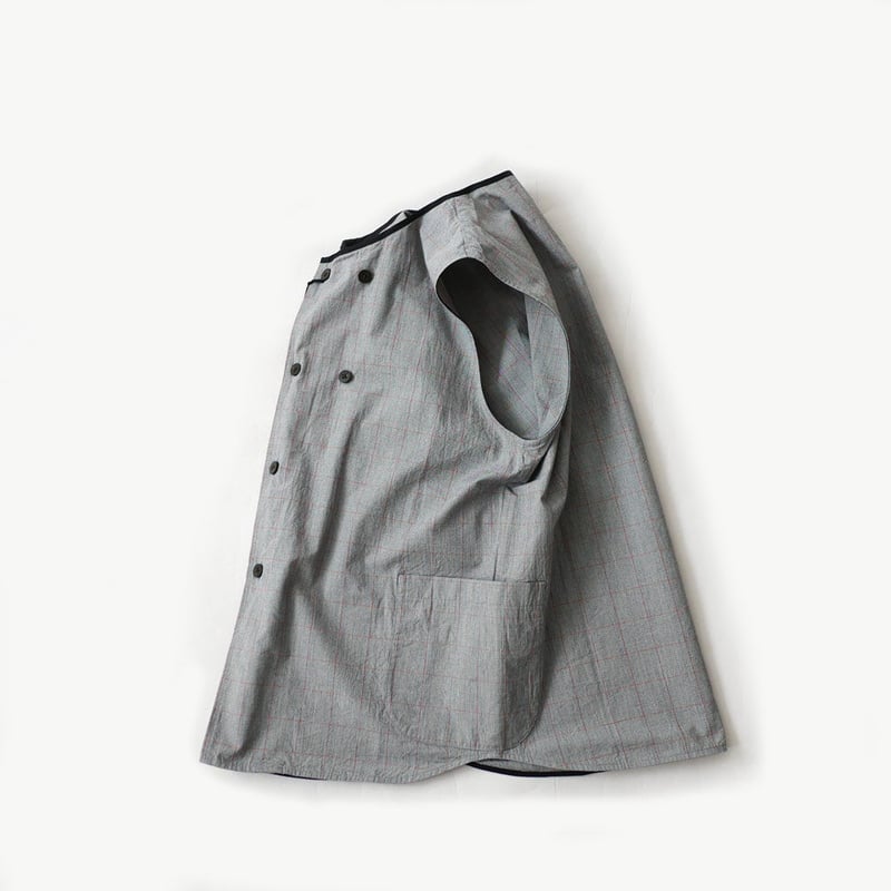 nisica ニシカ |ダブルボタンベスト｜GREY | GOUACHE FUKUOKA