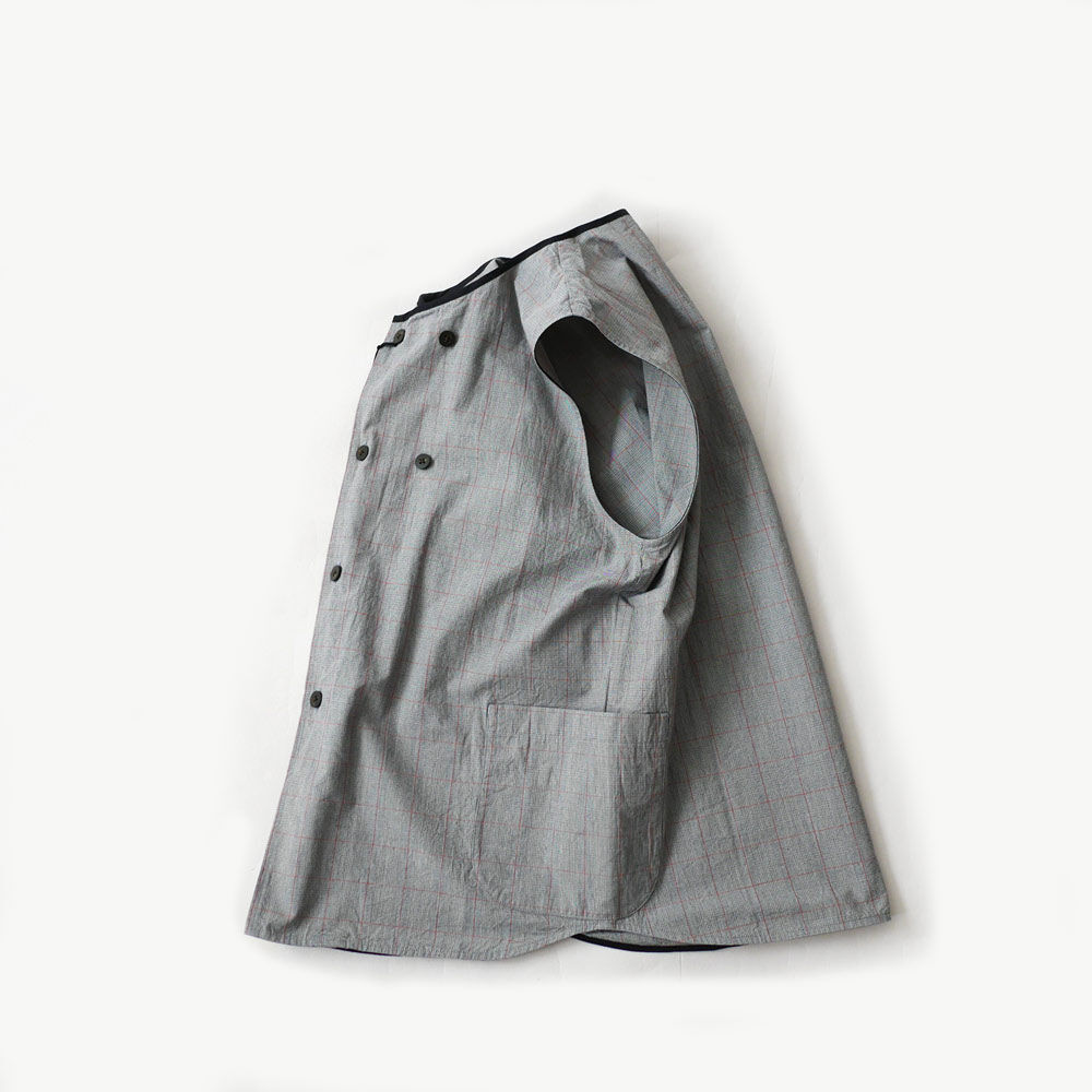 nisica ニシカ |ダブルボタンベスト｜GREY | GOUACHE FUKUOKA