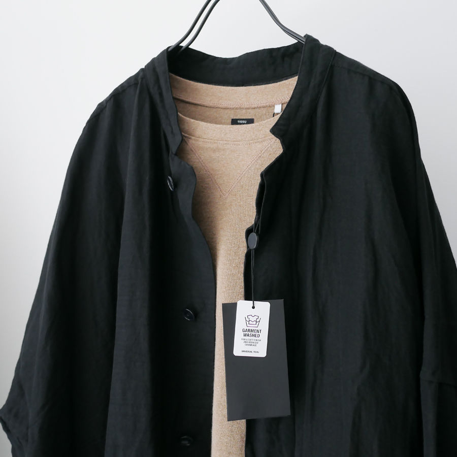 UNIVERSAL TISSU　ヴィンテージリネン ポンチョジャケット fit=scale-down,w=1200