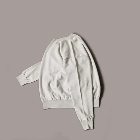 COOHEM| コーヘン | UNISEX_COLOR MIX COTTON SILK PULLOVER｜コットンシルクプルオーバー|GREY｜ 15-212-001｜SIZEL