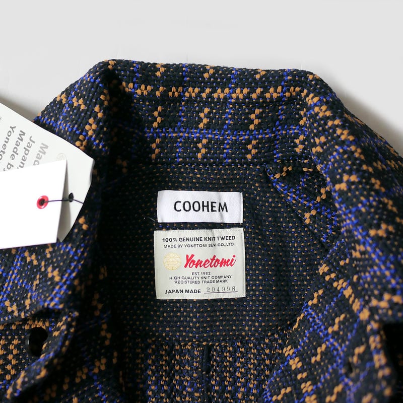 COOHEM| コーヘン | RETRO CHECK TWEED COAT |レトロチェック COOHEM| コーヘン | RETRO CHECK TWEED COAT |レトロチェック