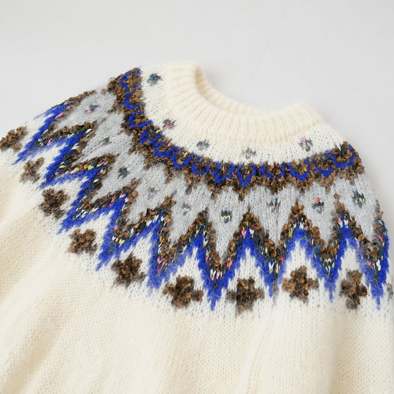 COOHEM| コーヘン | MOHAIR NORDIC KNIT P/O｜モヘアノルディック...