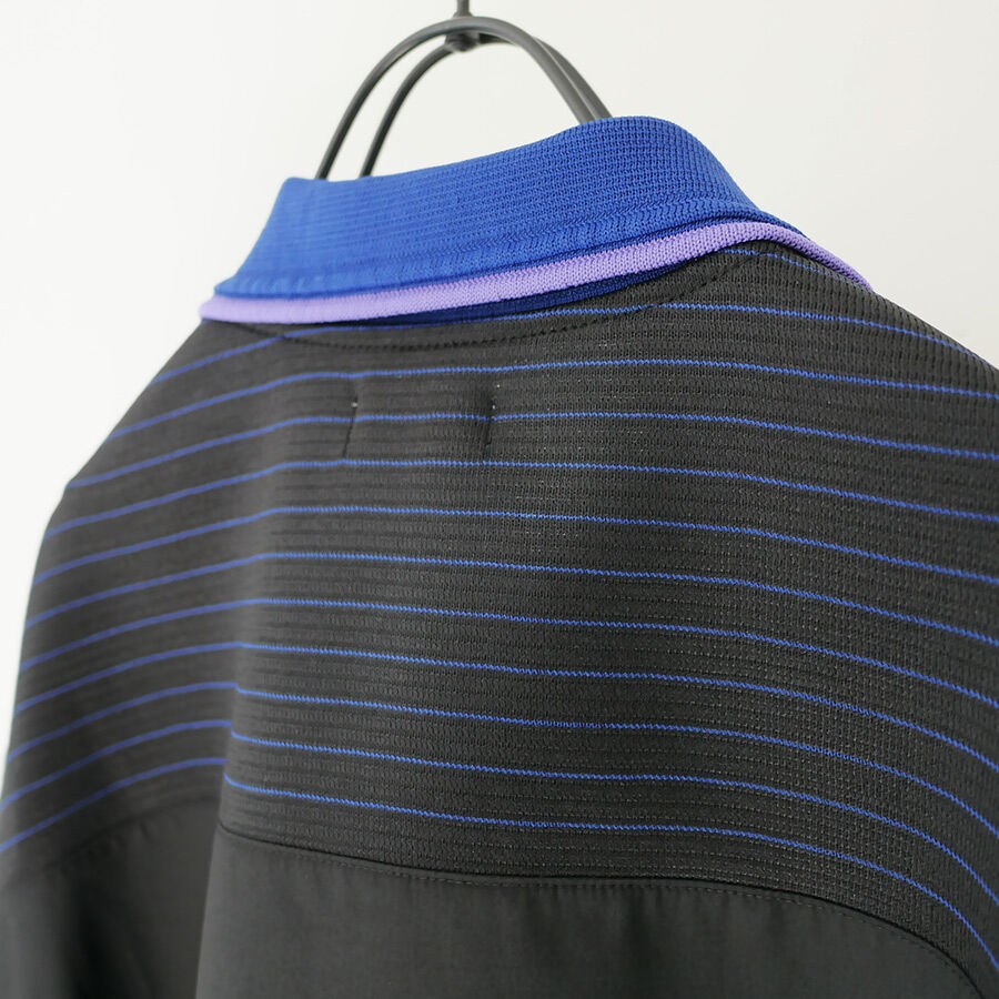 COOHEM| コーヘン | KNIT PATCHWORK POLO｜BLUE｜ 13-22