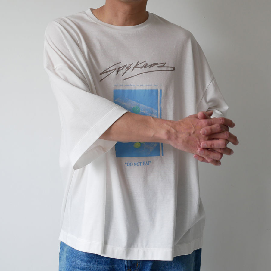 SPOLOGUM スポロガム　　BIG TEE SPOLOGUM｜スポロガム｜ Tシャツ cut&sewn｜sizeFREE｜WHITE |