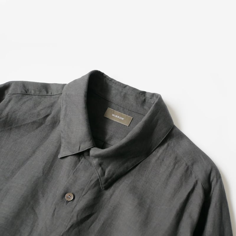 WIRROW｜ウィロウ｜リネンレギュラーカラーシャツ｜571162-121｜size2
