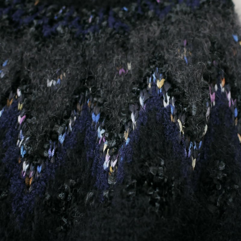 COOHEM コーヘン | MOHAIR NORDIC KNIT P/O｜BLACK｜20-2