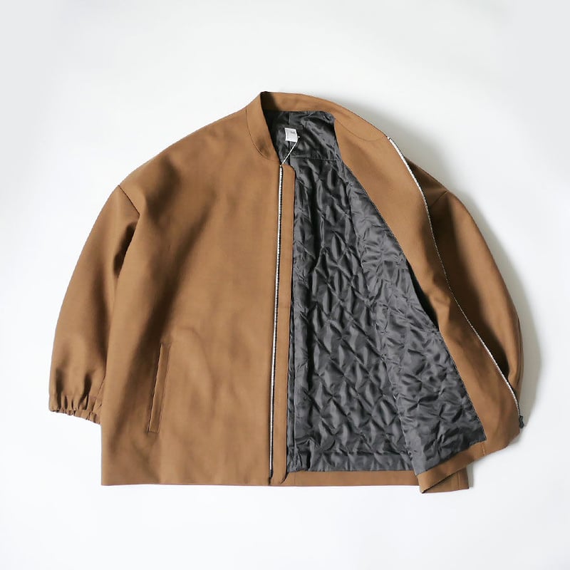 ノーコントロールエアー ギザコットン×ウールワンボタンジャケット NO