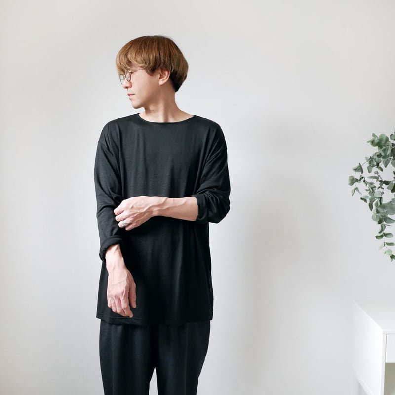 WIRROW｜ウィロウ｜Linen long sleeve cut&sewn｜size2/si