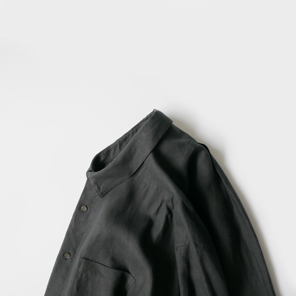 WIRROW｜ウィロウ｜リネンレギュラーカラーシャツ｜571162-121