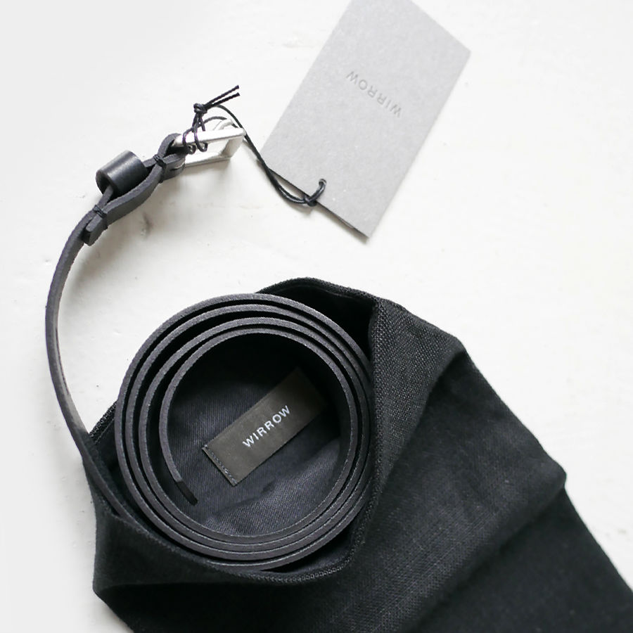 限定版 size1 belt narrow WIRROW BLACK 黒 レザー ベルト ベルト 