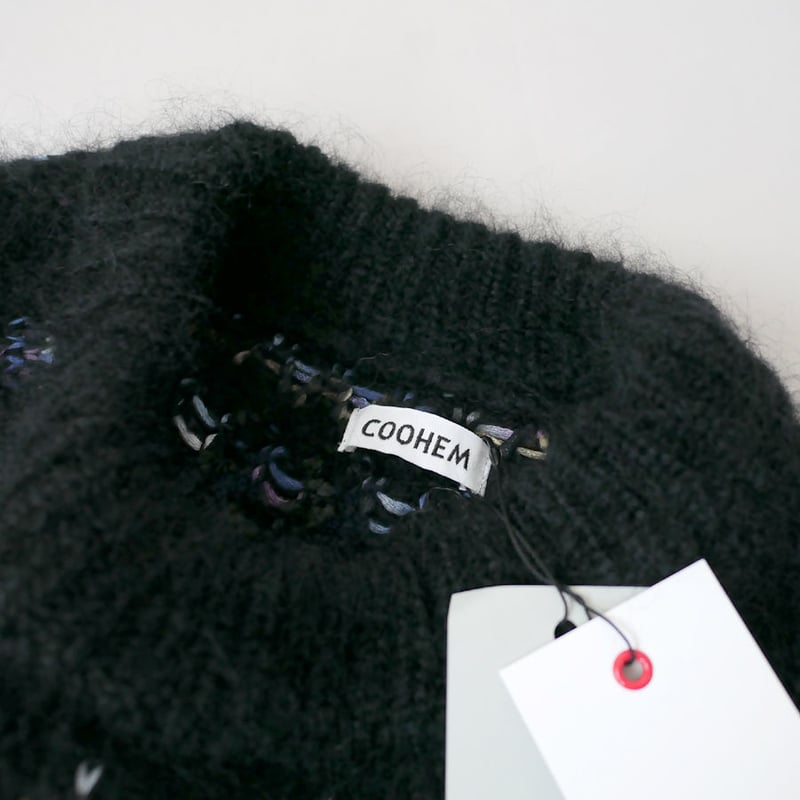 COOHEM コーヘン | MOHAIR NORDIC KNIT P/O｜BLACK｜20-2