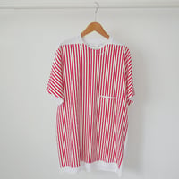 SPOLOGUM｜スポロガム｜ Tシャツ　cut&sewn｜sizeFM｜WHITE/RED