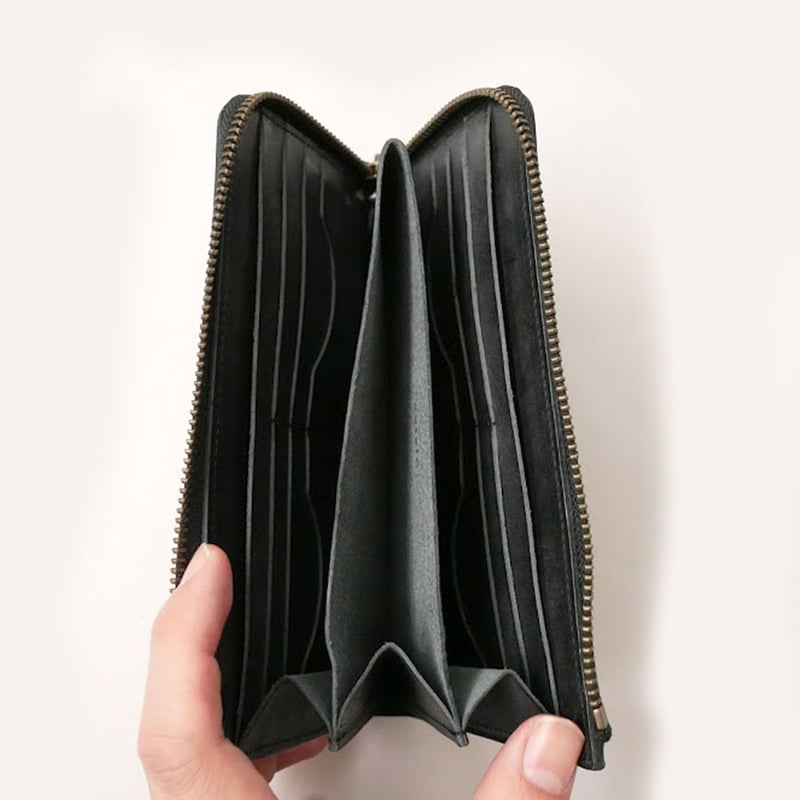 nisica ニシカ |レザーロングウォレット（ジップタイプ） カウレザー