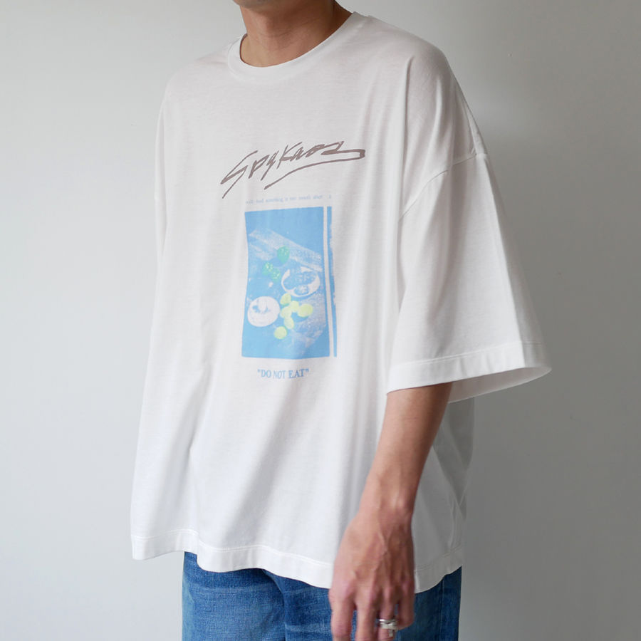 SPOLOGUM｜スポロガム｜ Tシャツ cut&sewn｜sizeFREE｜WHITE |